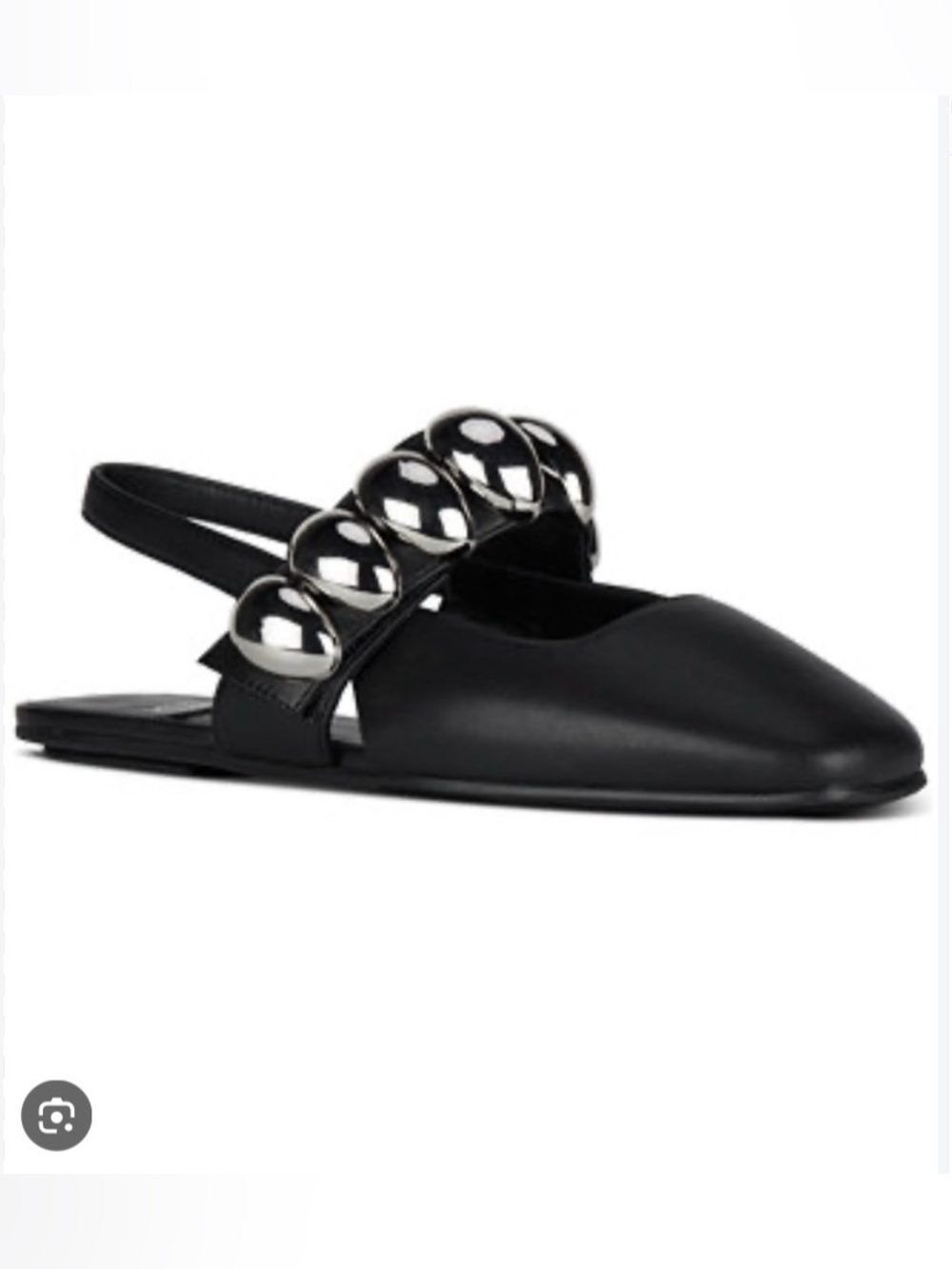 Jeffrey Campbell. Manon Dome-Studded Slingback Flats